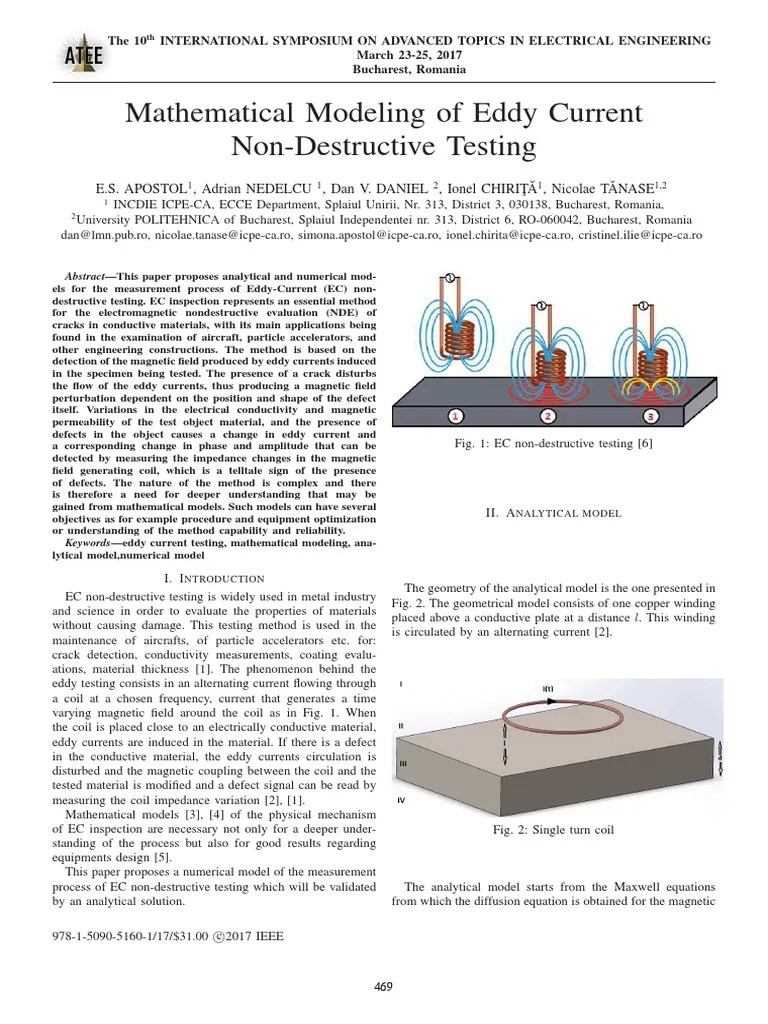Eddy Current Modelling | PDF | Inductor | Magnetic Field
