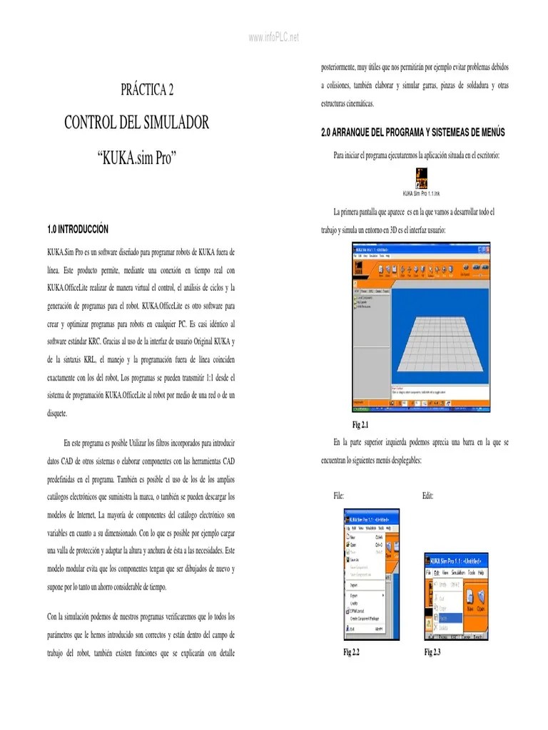 Simulación Robot KUKA Con KUKA.Sim Pro | PDF | Robot | Robótica