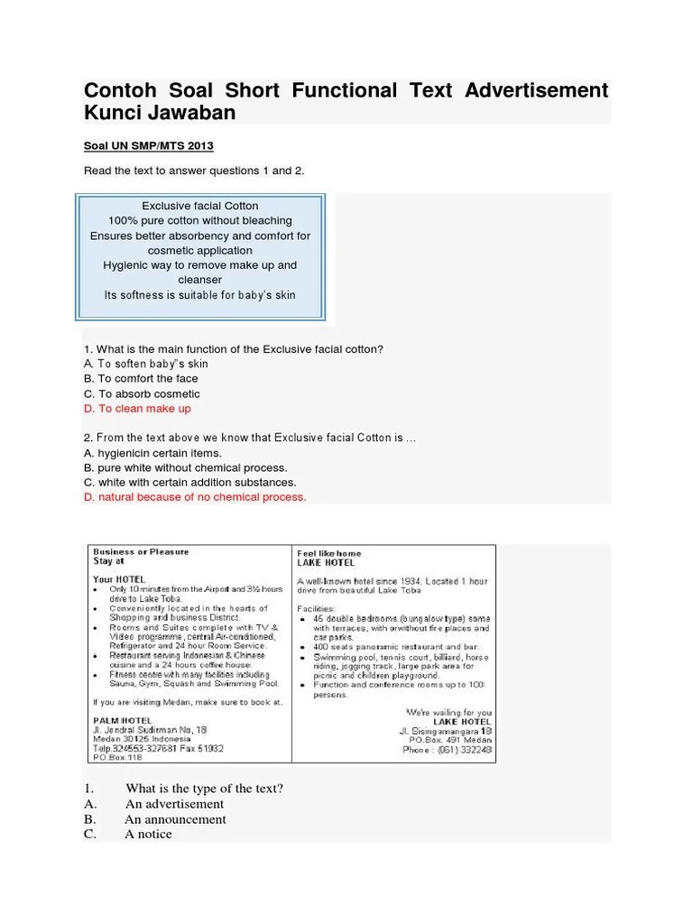 Contoh soal announcements materi bahasa inggris · announcement the students of grade vii are allowed to wear their elementary shool uniforms . Contoh Soal Advertisement Text Smp Revisi Id