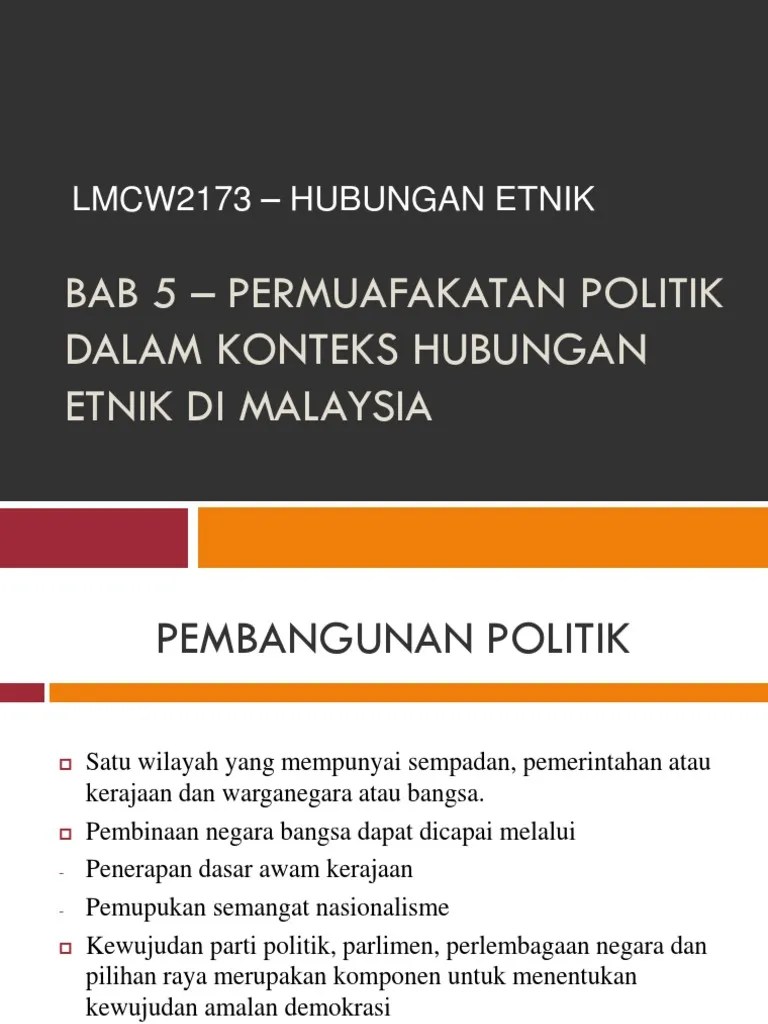 Hubungan Etnik Bab 5 Cute766