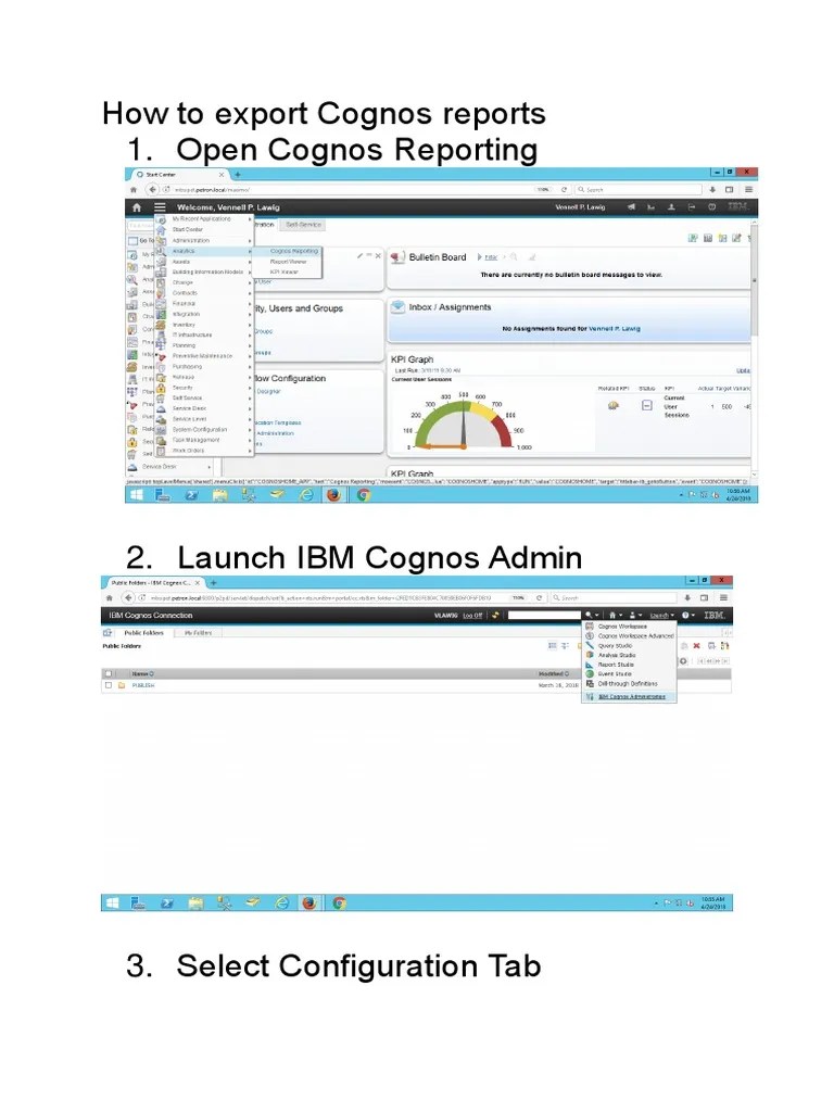 How To Export Cognos Reports | PDF