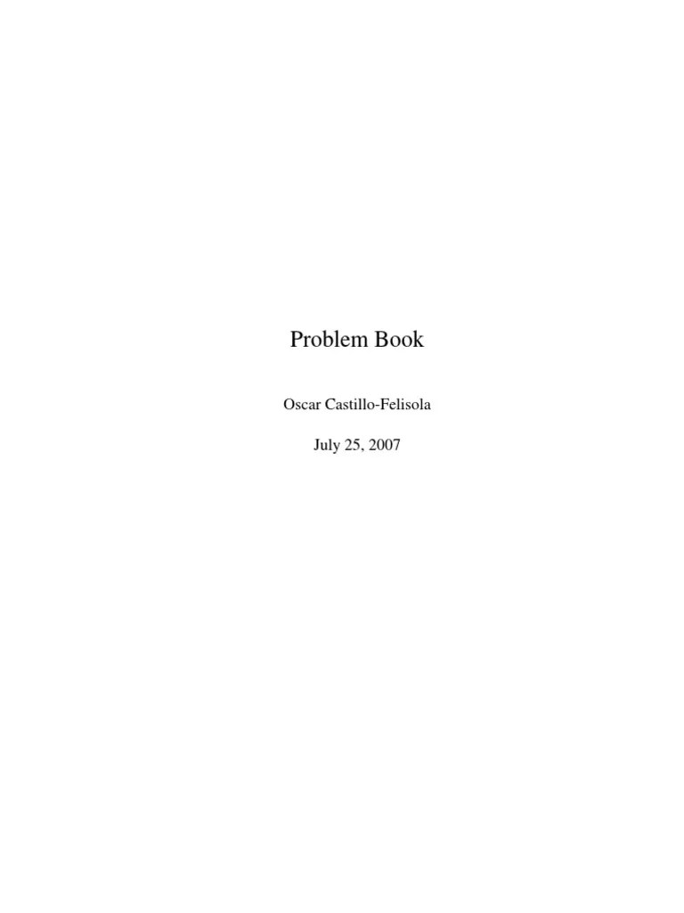 Problem Book | PDF | Classical Mechanics | Physics