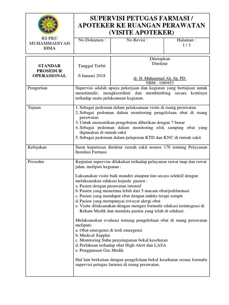 Kepatuhan terapi, terutama untuk pasien dm. Spo Supervisi Apoteker Pdf