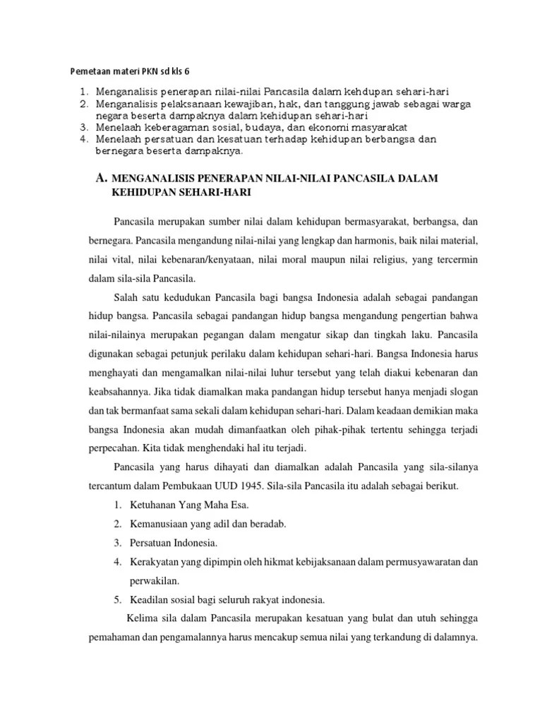Adapun kunci jawaban dari latihan soal kelas 4 sd tema 5 subtema yang. Pkn Kelas 6 Pdf