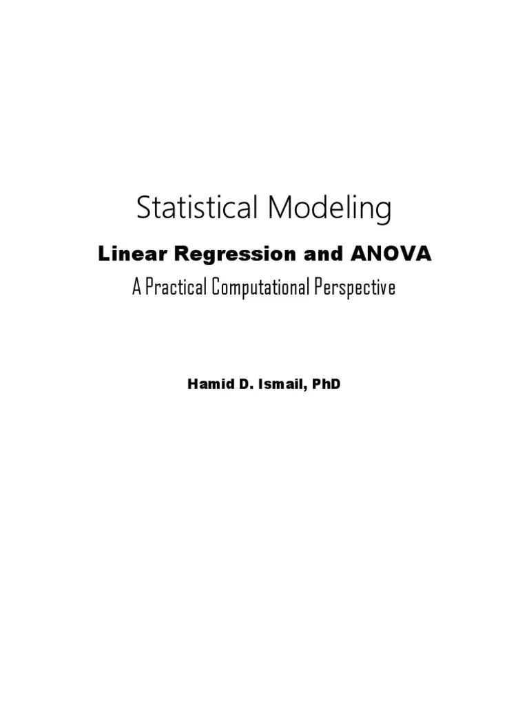 Linear Regression And Anova | PDF | Linear Regression | Regression Analysis