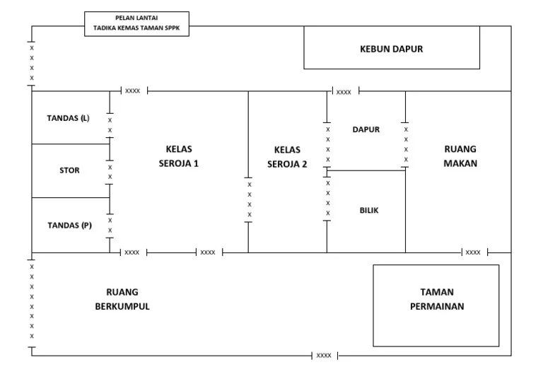 3 seri pagi ruang bermai n. Pelan Lantai Tadika Pdf