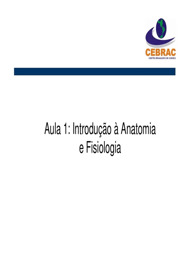 Aula 1 - Introducao A Anatomia E Fisiologia PDF | PDF | Anatomia | Organismos