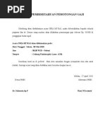 Contoh Surat Pemberitahuan Pemotongan Gaji Karena Covid-19 - 2
