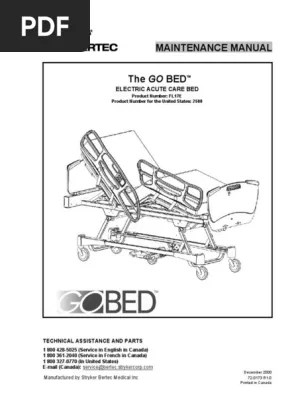 An office manual template is going to have all the information like what an employee is supposed to do, what is not to be done and what exactly is expected from the employee. Bed Stryker Fl 14 Pdf Electrical Connector Infection Control