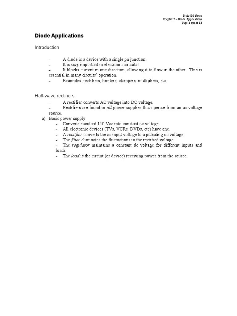Chapter 2 Rectifier Diode
