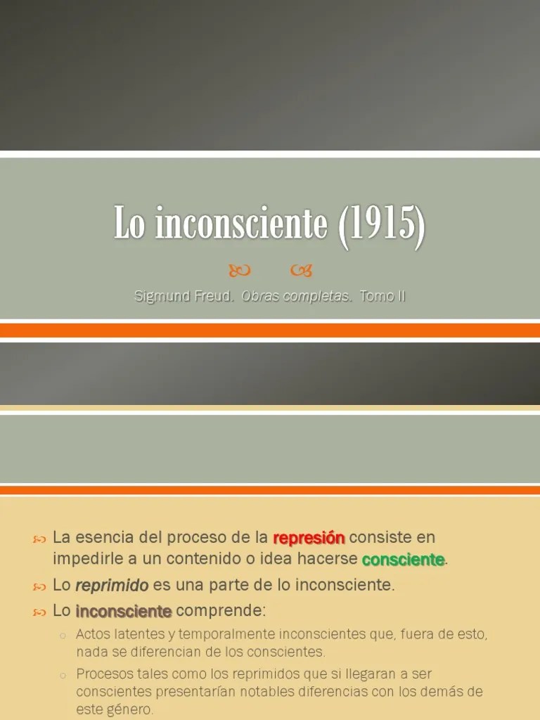 Lo Inconsciente (1915) | PDF | Mente Inconsciente | Neurociencia