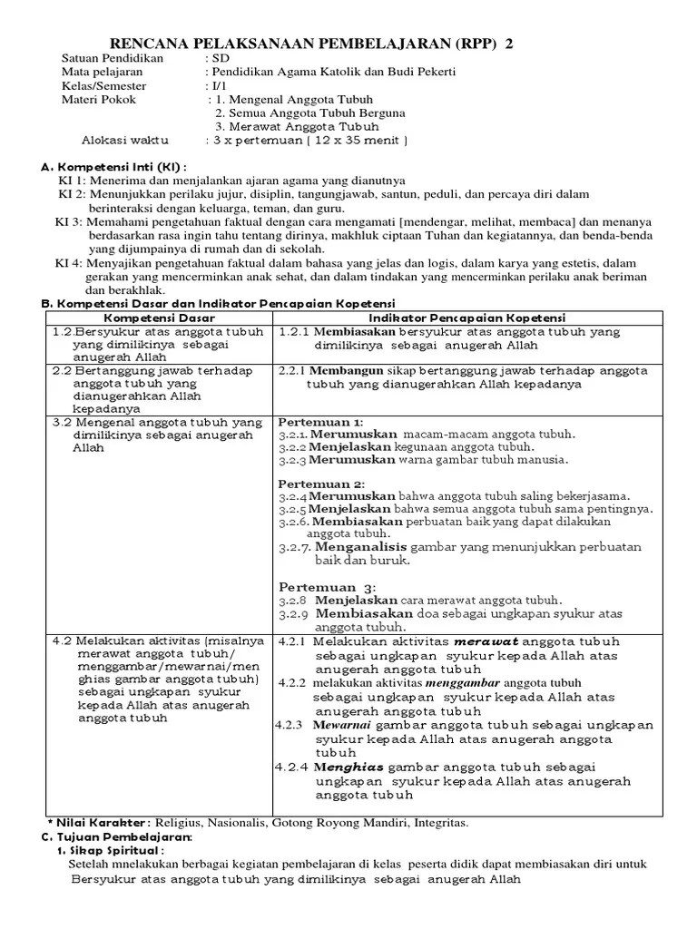 Soal ulangan harian pai kelas 3 semester 2 k 13 sumber. Rpp Kd 2 Kelas 1 Agama Katolik Pdf