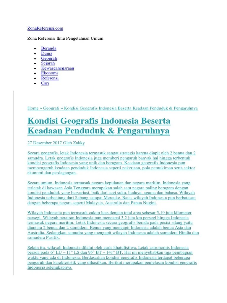 Geografis Indonesia | PDF