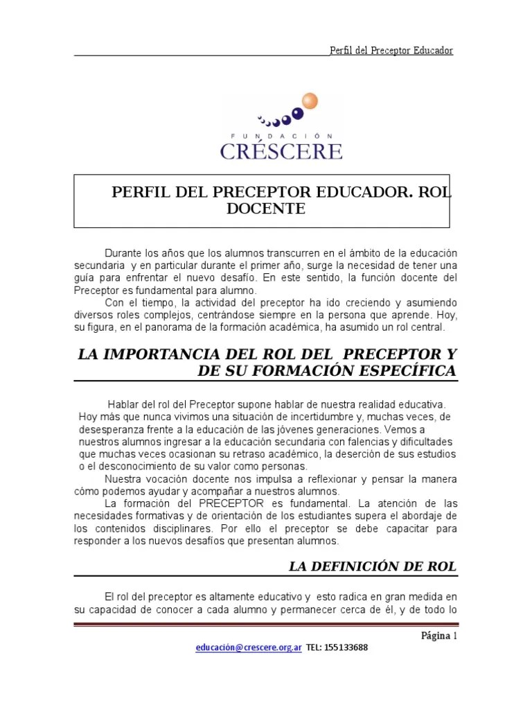 Rol Docente | PDF | Maestros | Educación Secundaria