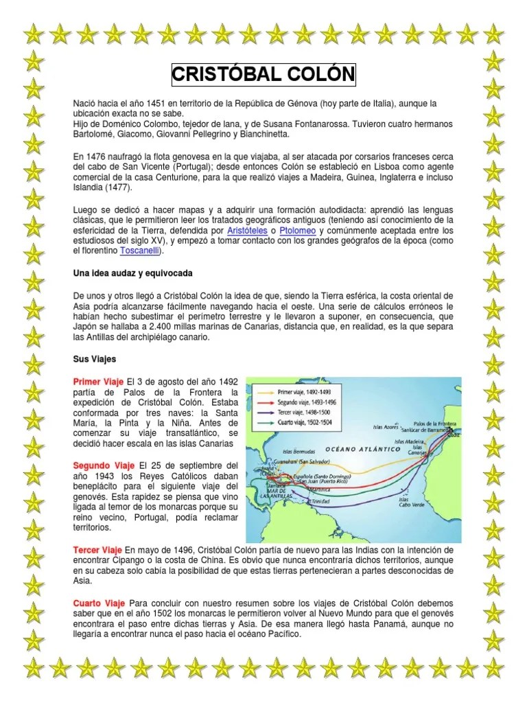 Cristóbal Colón | PDF | Cristobal Colon | Agitación