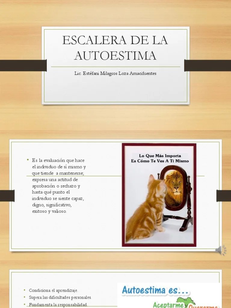 Escalera De La Autoestima | PDF | Autoestima | Aparición