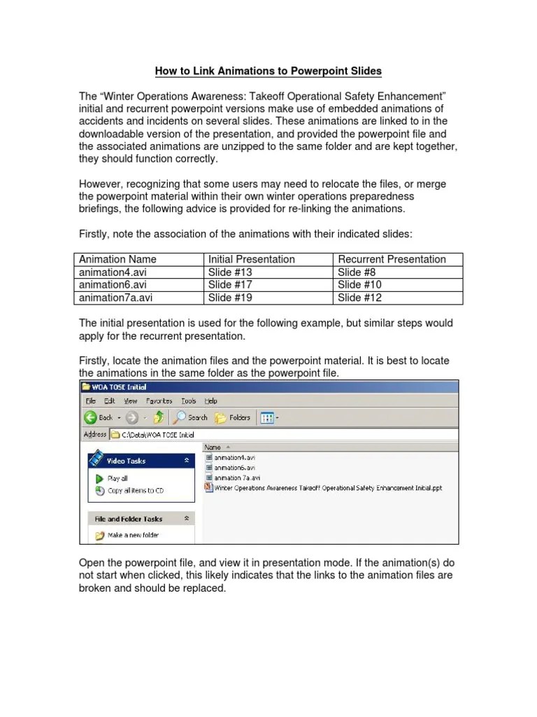 How To Link Animations | PDF | Microsoft Power Point | Animation