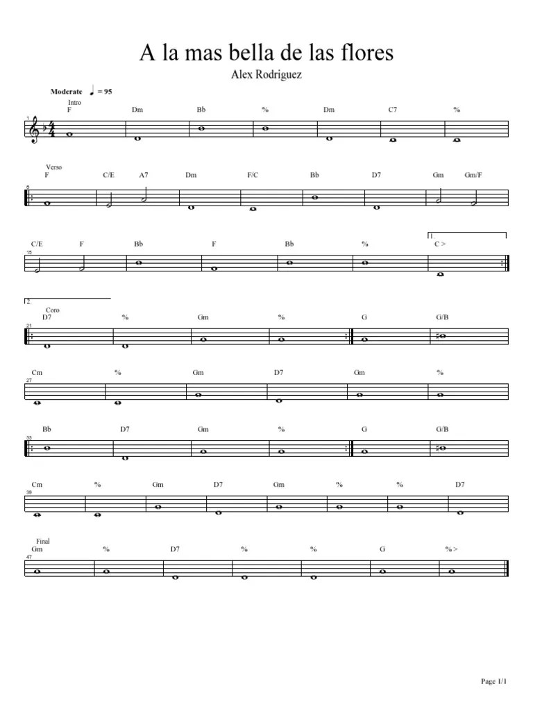 A La Mas Bella De Las Flores | PDF