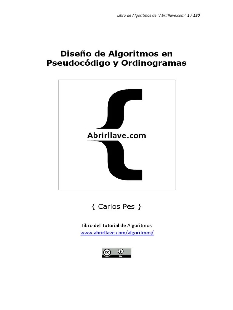 Libro De Algoritmos PDF | PDF | Algoritmos | Lenguaje De Programación