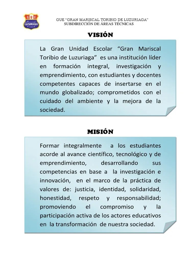 Visión Y Mision | PDF