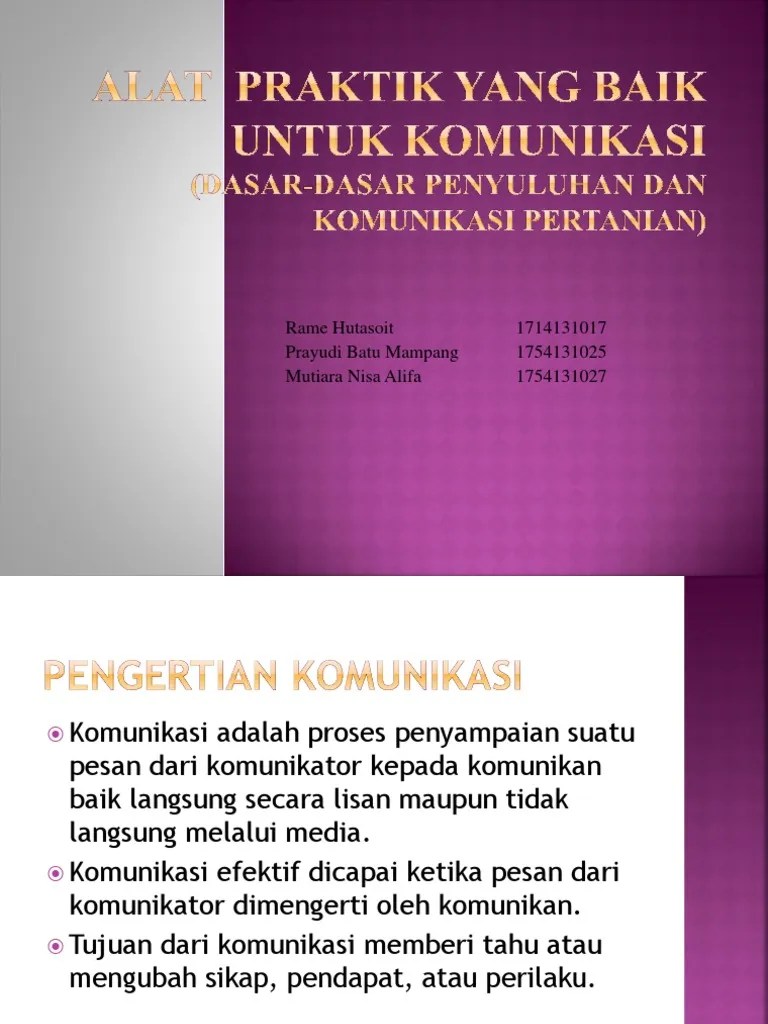 Dasar-Dasar Penyuluhan Pertanian | PDF