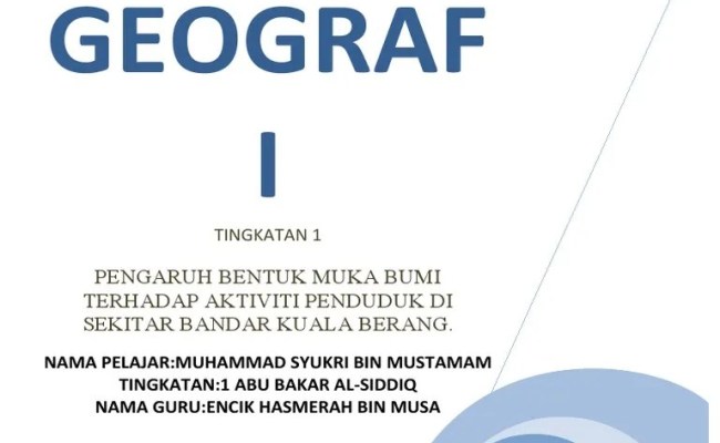 Sebagai contoh aku ambik bahgian majalah. Contoh Folio Geografi Tingkatan 1 Jerebu Gontoh Cuitan Dokter
