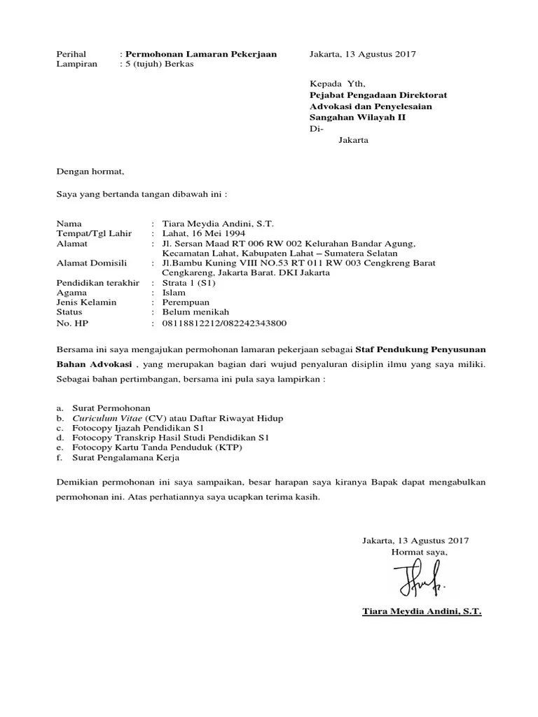 Penggunaan tata bahasa standar dalam pembuatan surat lamaran kerja menjadi daya tarik tersendiri bagi perusahaan besar termasuk pt pln (persero), sehingga patut . Surat Lamaran Kerja Bumn Beinyu Com