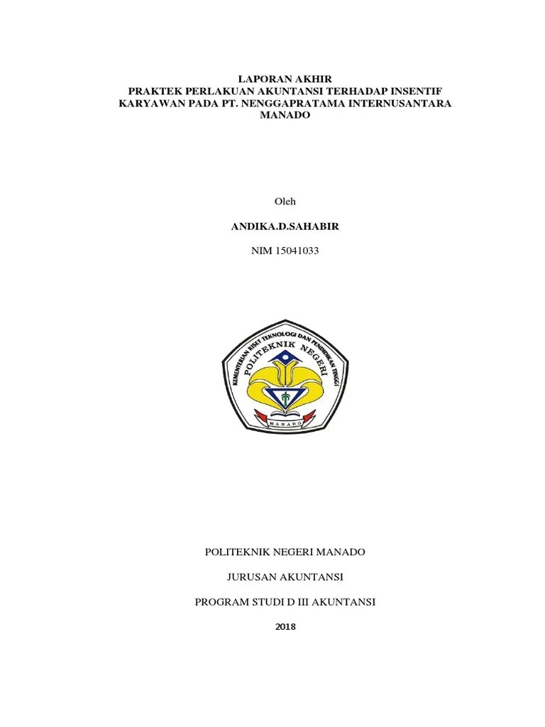 Yuk liat di bawah ini. Contoh Real Laporan Pkl Pdf