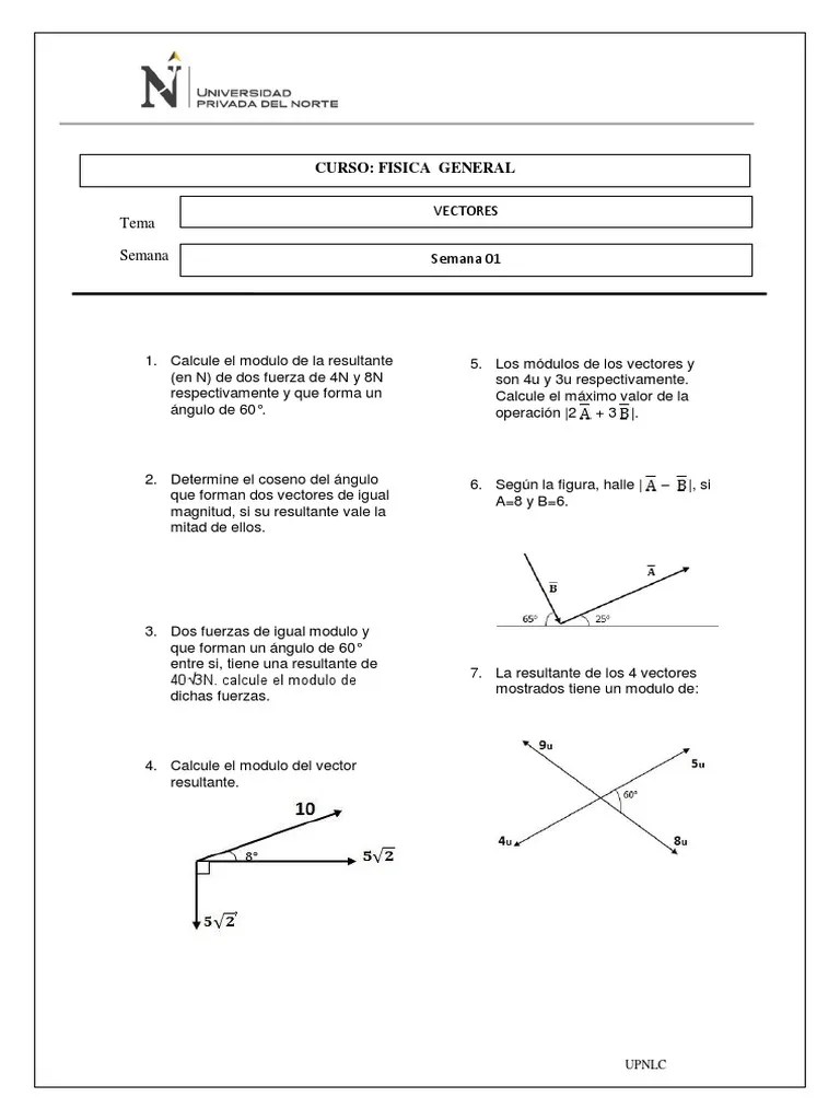 Vectores Ejercicios PDF | PDF | Vector Euclidiano | Enseñanza De Matemática