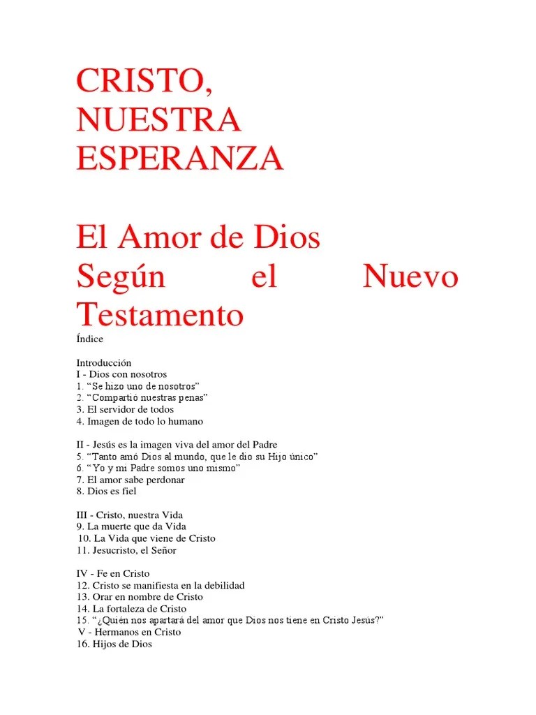 Cristo Nuestra Esperanza | PDF | Cristo (título) | Dios En El Cristianismo