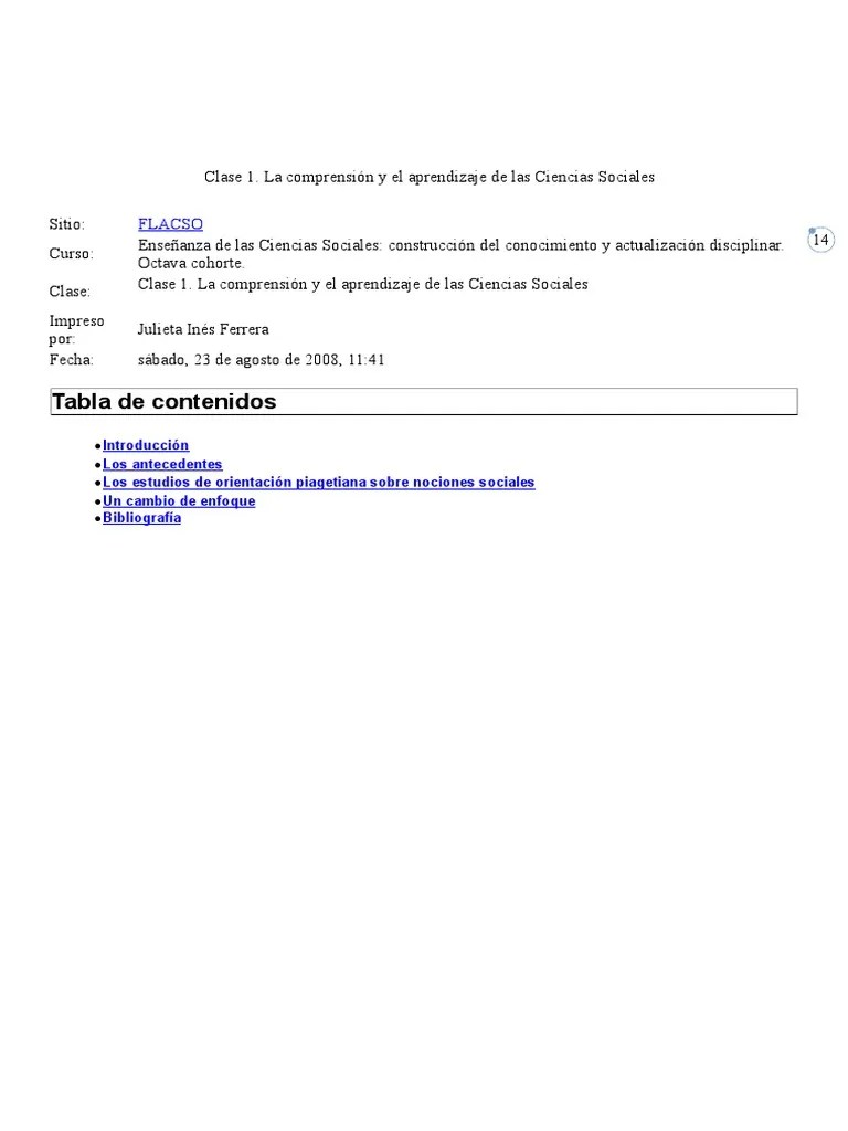 La Comprensión Y El Aprendizaje De Las Ciencias Sociales - Mario Carretero | PDF | John Dewey ...