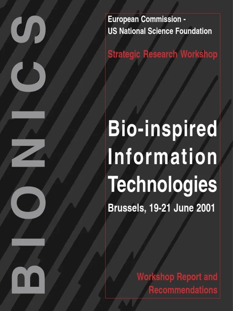 BIONICS - Bio-Inspired Information Technologies: A Proposal For A Joint ...