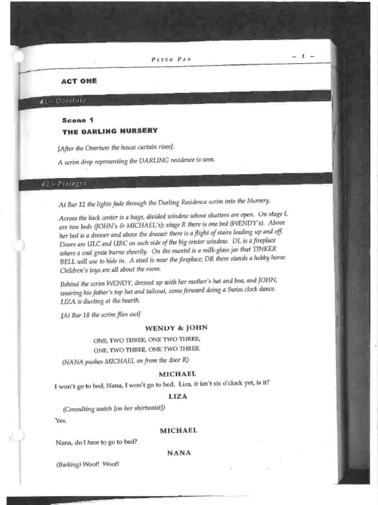 Peter Pan Script