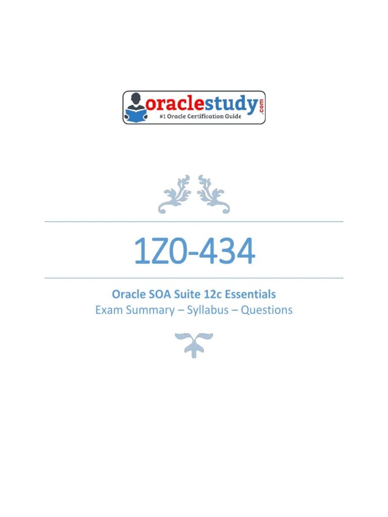 Essential Insights Into The Oracle 1Z0-434 Certification Exam On Oracle ...