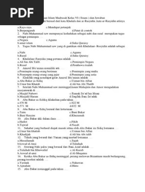 Check spelling or type a new query. Soal Sejarah Kebudayaan Islam Madrasah Kelas Vi Pdf
