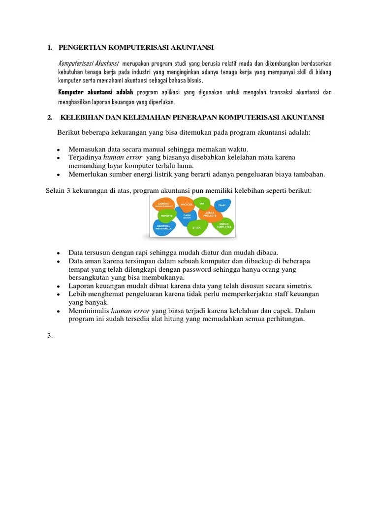 Create file a create file adalah proses pembuatan data dalam menyusun laporan keuangan dengan . Artikel Tentang Komputer Akuntansi Pdf