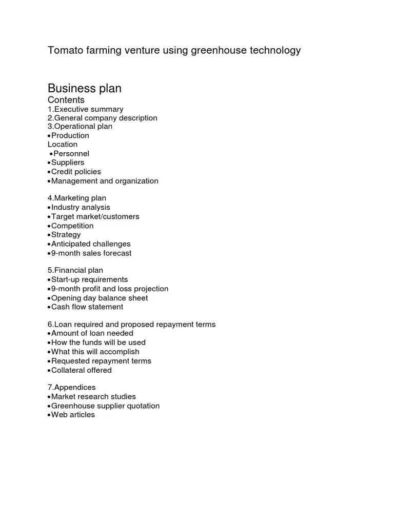 Tomato Farming Venture Using Greenhouse Technology | PDF | Tomato | Greenhouse