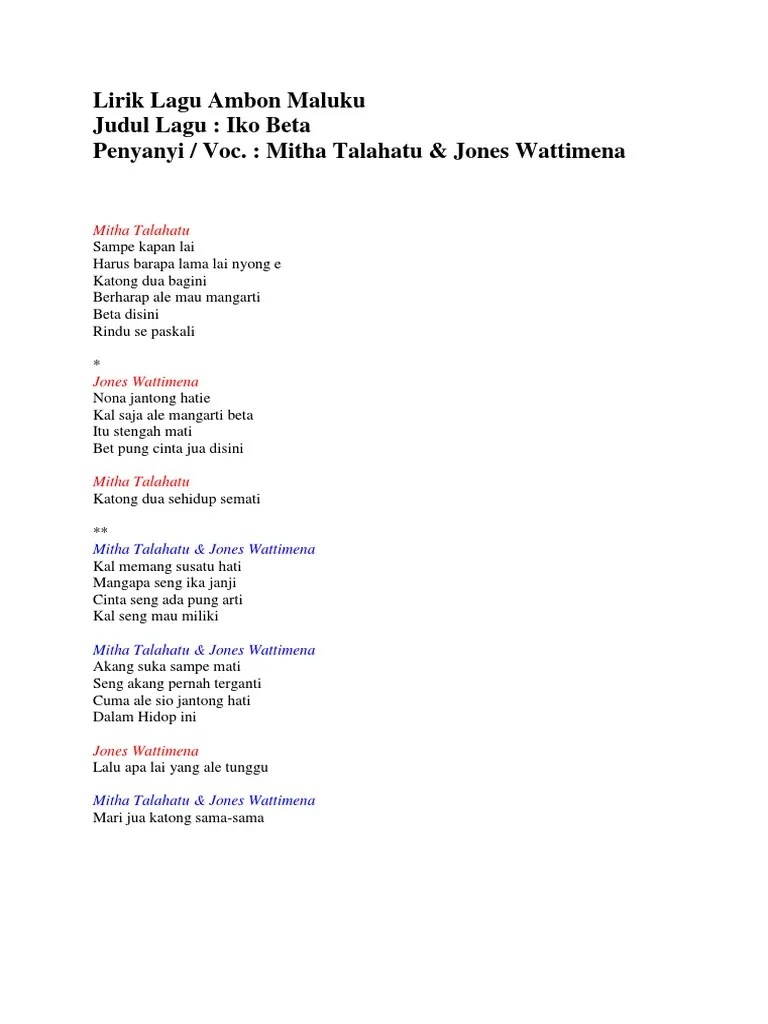 Sehidup Semati Lirik