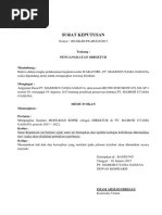 Yang ada didalam anggaran dasar pt. Surat Keputusan Pengangkatan Direktur Pdf
