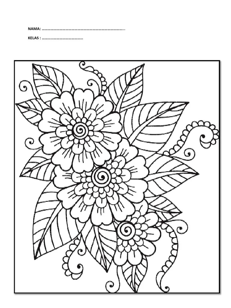 Mewarna Corak Batik Simple : Abstract Coloring Page No 2 Abstract Coloring Pages Coloring Pages Cool Coloring Pages