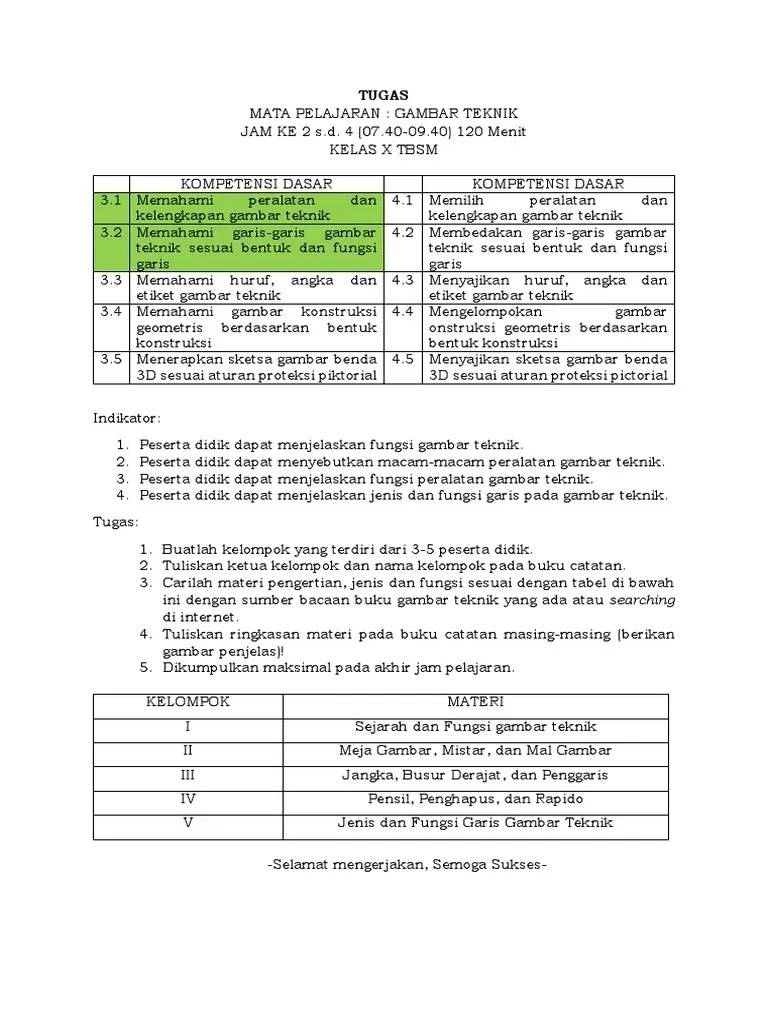 Tugas Gambar Teknik | PDF