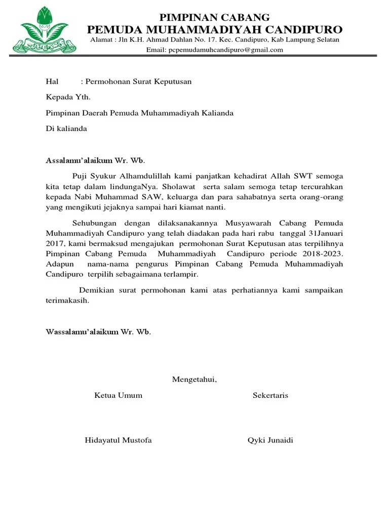 Sehubungan dengan terbentuknya susunan kepengurusan dewan mahasiswa fakultas teknik uns periode 2015 hasil kongres kbm ft uns 2014 yang . Surat Permohonan Sk Pdf