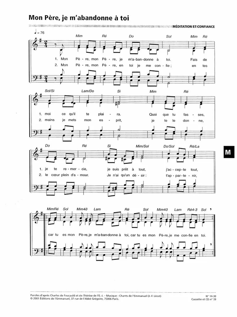 Mon Père, Je M&rsquo;abandonne À Toi | PDF