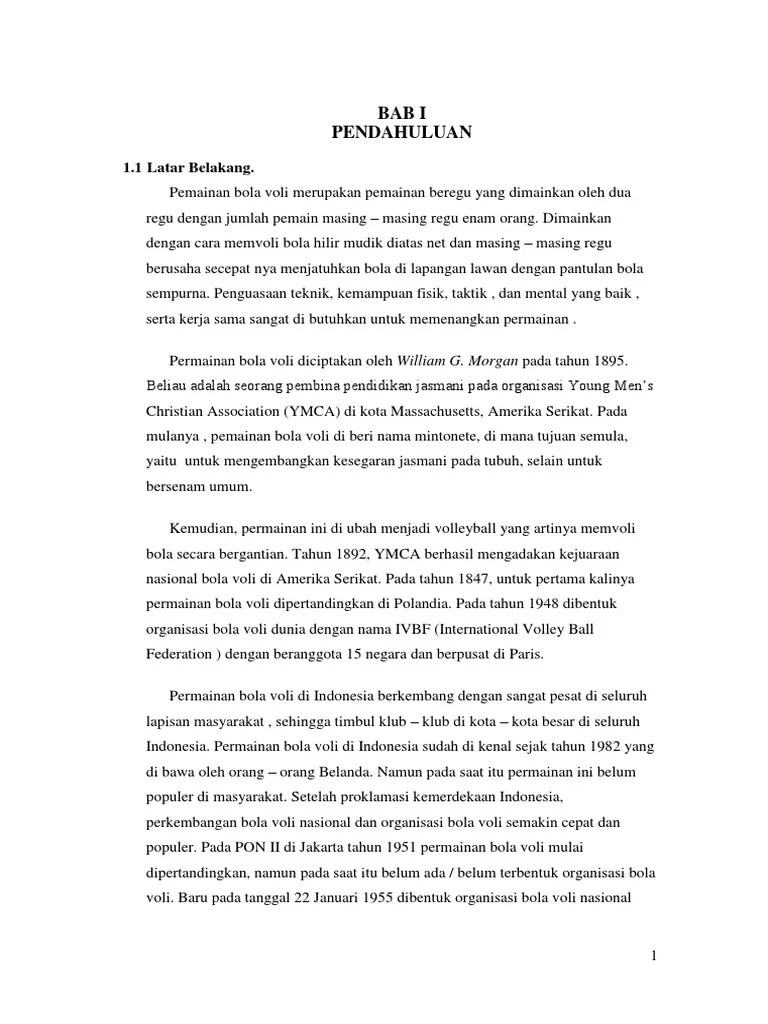 Contoh Kata Pengantar Makalah Tentang Bola Voli Contoh Surat Dan Format Surat 
