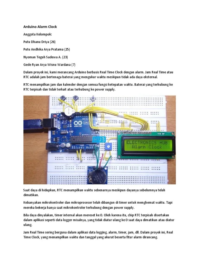 Arduino Alarm Clock | PDF