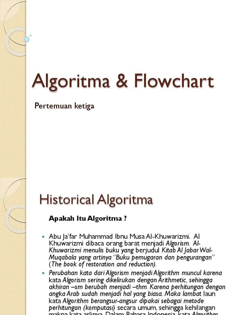 MK-3 Algoritma Dan Flowchart | PDF
