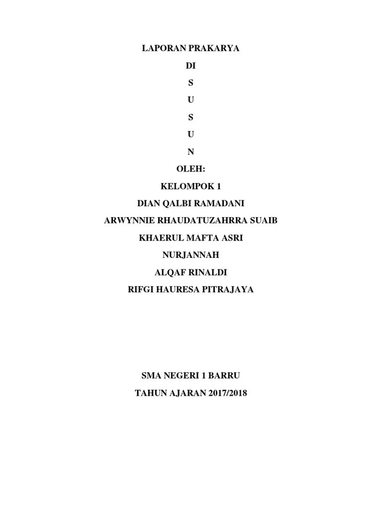 Ikromul umami s (20/ xi mipa 3) 2. Laporan Prakarya Pdf