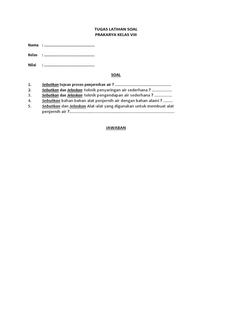 Sebutkan 4 Tujuan Proses Penjernihan Air - Sebutkan Mendetail
