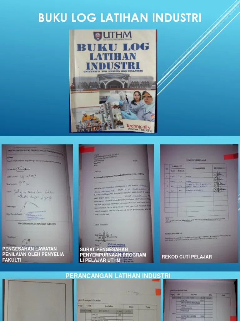 Jabatan kejuruteraan mekanikal laporan akhir latihan industri afzan noor hisyam bin isa ( 16dtp11f1018 ) kilang. Buku Log Latihan Industri Laporan Li Pdf