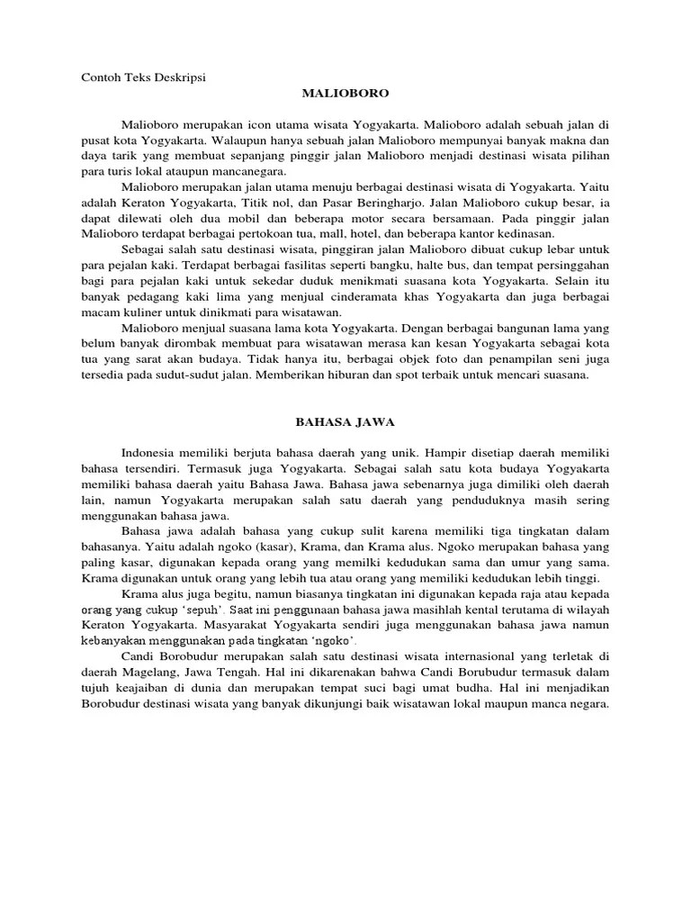 Artikel Deskriptif Bahasa Jawa Cara Golden